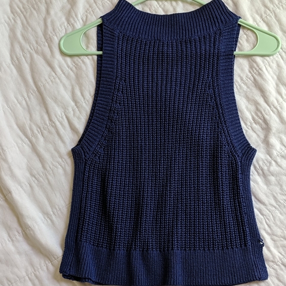 MO:VINT crochet top cobalt blue - Picture 2 of 3